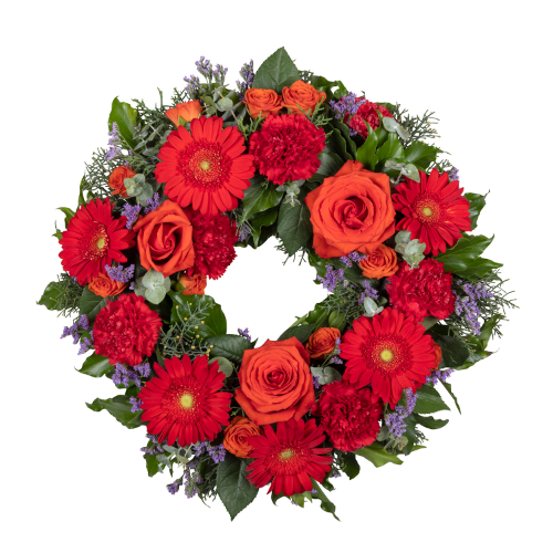 Wreath - Red and Orange 