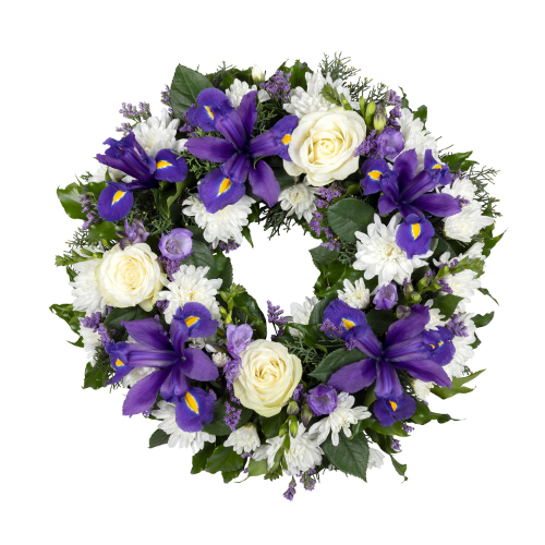 Wreath - Blue and White 