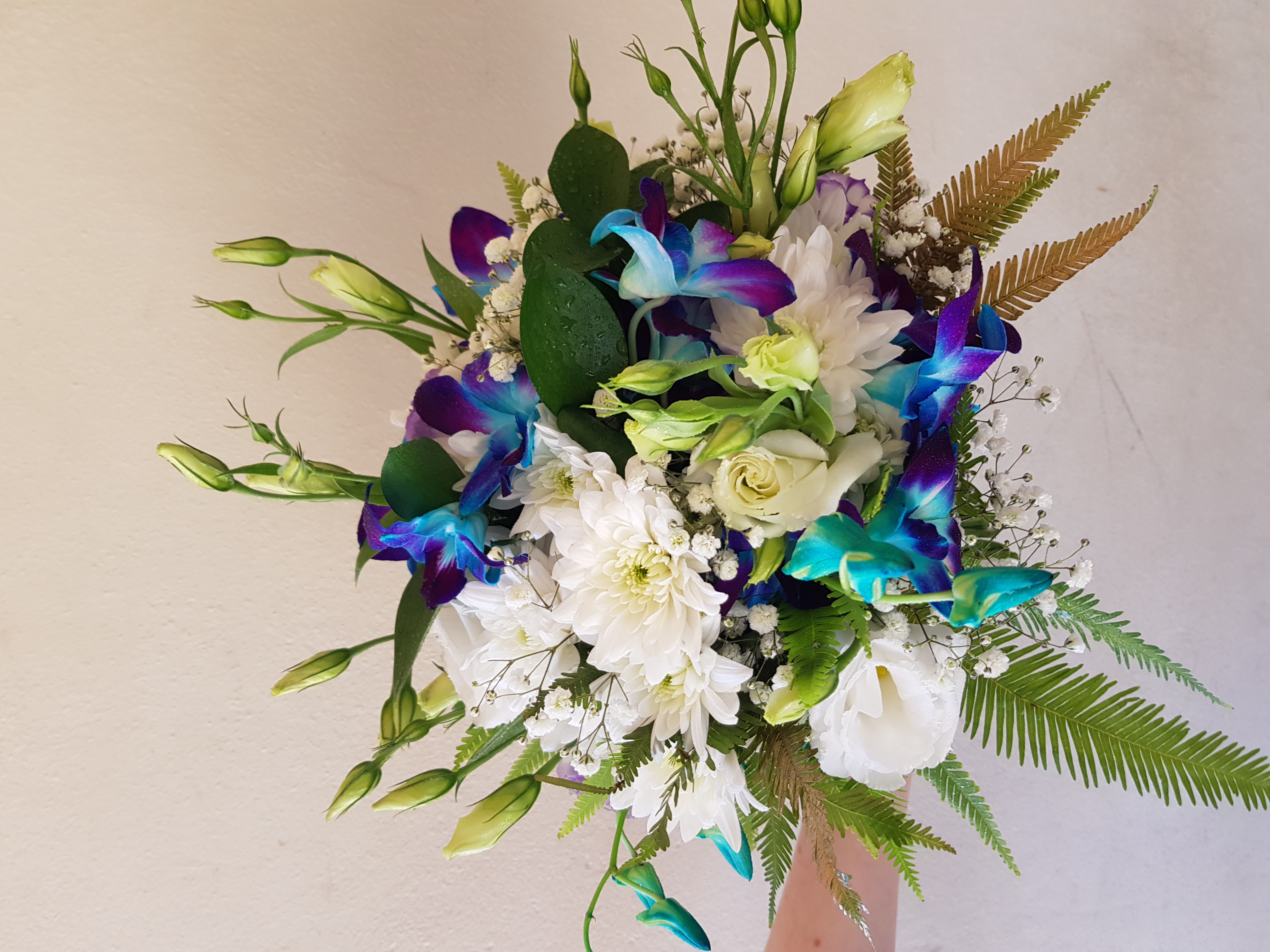 WDF 15 - White and Blue bouquet 