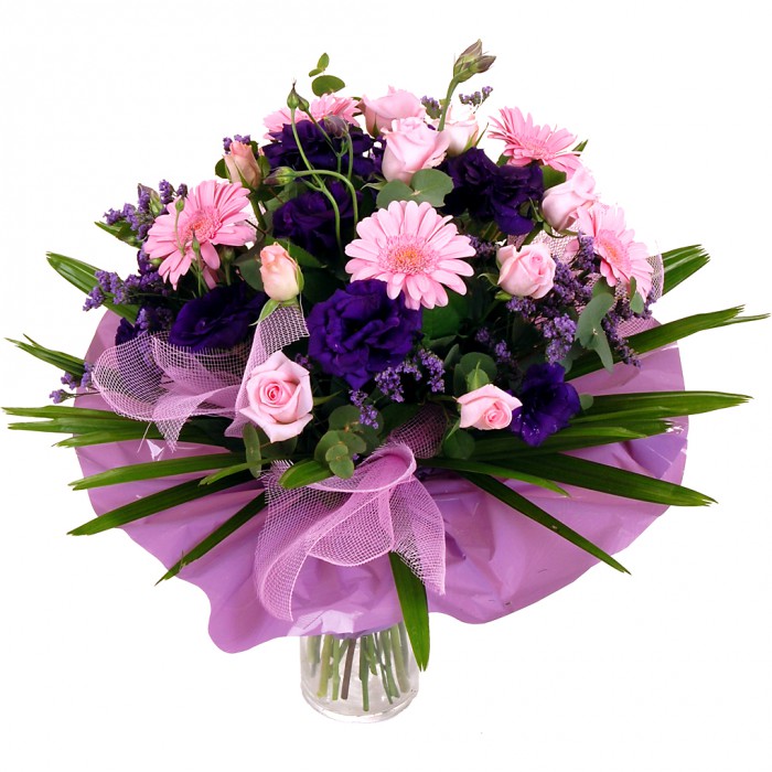 DF 30 - Pink and Purple Vase Arrangement